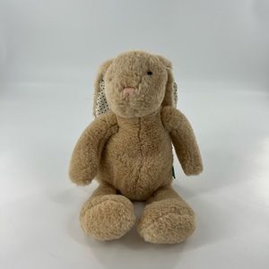 15" MANHATTAN TOY CO 2019 BUNNY RABBIT POLKA DOT EARS STUFFED ANIMAL PLUSH
